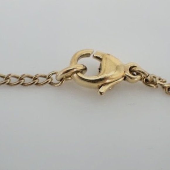 Chanel Gold-Tone CC Logo Charm Bracelet Authentic Vintage Made in France - Picture 3 of 3
